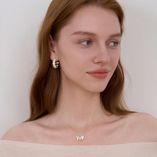 ARSIS｜流光系列 珠光星环项链 商品图4