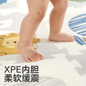 可优比（KUB）宝宝爬行垫拼接加厚XPE婴儿爬爬垫客厅儿童地垫6片-165*112.5*2cm 商品图3