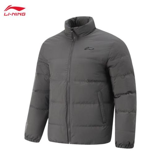 李宁男子冬季羽绒服外套AYMU083-3曜石灰 商品图0