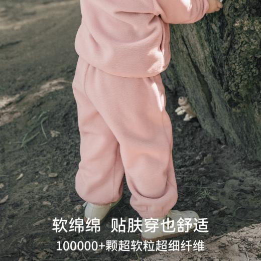 【宝宝服饰】嫚熙童装2025长裤抗静电摇粒绒长裤男女童外出百搭儿童休闲裤春秋 商品图2