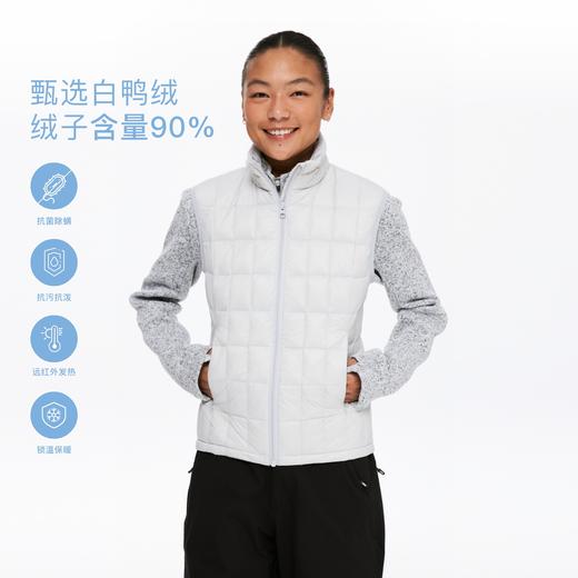 oneup格纹收腰羽绒马甲 商品图0