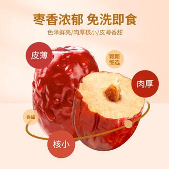楼兰丝路新疆红枣5斤箱装量贩灰枣蜜饯果干 休闲零食小枣年货送礼2500g/箱 /休闲食品 /蜜饯果干 /枣 商品图2