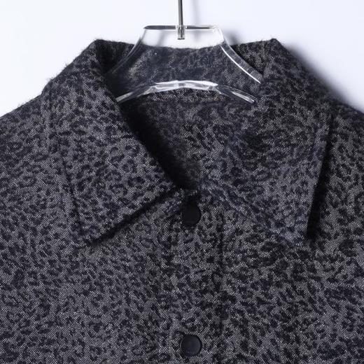 SDSA男士秋冬新款痞帅男装潮牌简约豹纹翻领棉服百搭宽松外套 商品图1