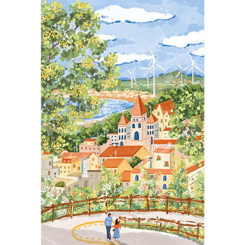 猫的天空之城拼图朱鼓励成人拼图成年人拼图1000片去散步吧高级生日女生节礼物 商品图6