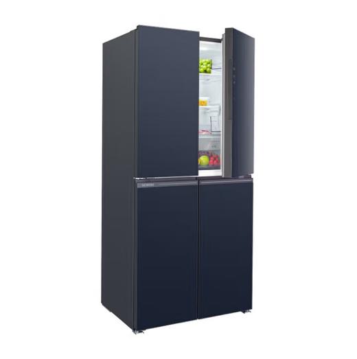 西门子 冰箱 KC565683EC 550升 十字四门 嵌入式 风冷 变频 一级能效 钢化玻璃面板 底部散热 电脑控温 湖蕴蓝 商品图1