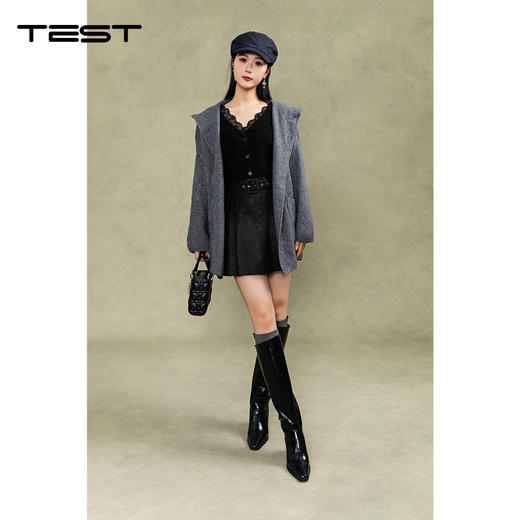 冬上新随性轻松慵懒风穿搭简约开衫2254104 商品图1