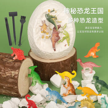 古欧儿童考古挖掘玩具恐龙蛋化石手工diy盲盒挖宝藏男孩女孩生日礼物 商品图2