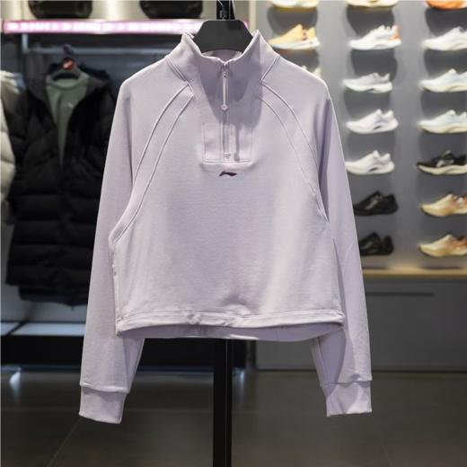 李宁女子2025运动套头无帽卫衣AWDV432-5 商品图0