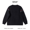 52135SDSA男士秋冬新款痞帅男装简约肌理感撞色线条圆领卫衣百搭时尚 商品缩略图5