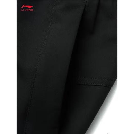 李宁女子2025春季防泼水加绒平脚卫裤运动裤AYKV042-2 商品图3