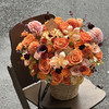 《秋意浓🍁🌰🍂》奶油桃子欢乐颂玫瑰郁金香秋葵花篮 商品缩略图5