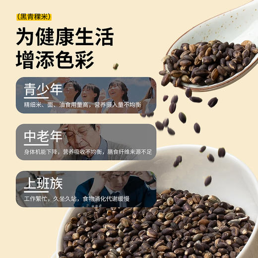奇正青稞 黑青稞米 西藏青稞 黑布粗粮 500g/盒*2 商品图1