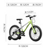 酷骑小飞侠儿童自行车3-6-8岁男女孩超轻自行车周岁礼物18寸 酷骑绿 商品缩略图4