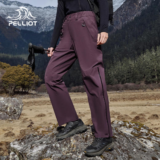 【山壳】伯希和户外硬壳冲锋裤男新款防暴雨登山裤压胶防水长裤女 商品图0