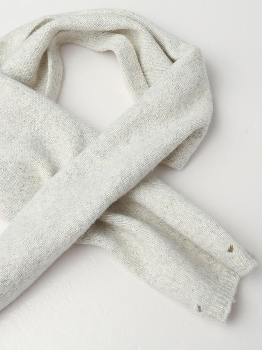 浅灰色 V 领不对称纽扣装饰针织衫 秋冬温柔风宽松显瘦长袖套头毛衣上衣 商品图4