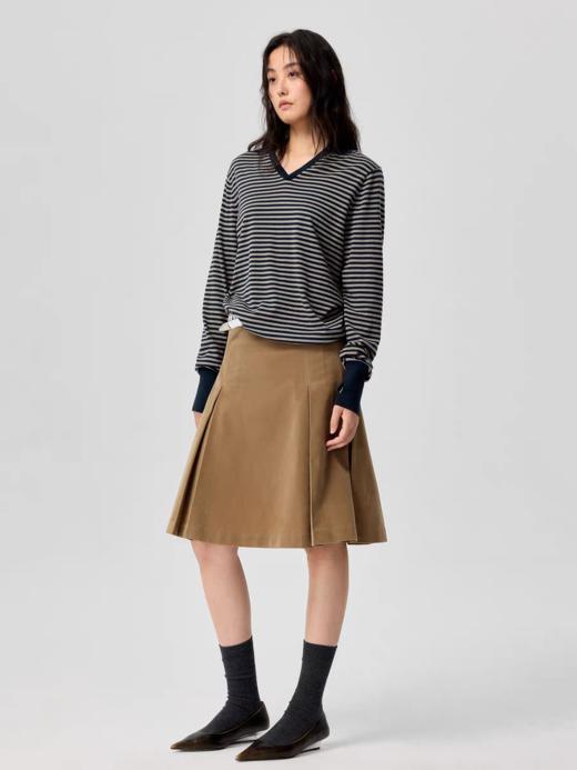 Simple Project/M25164/条纹可机洗Polo针织T恤 商品图1