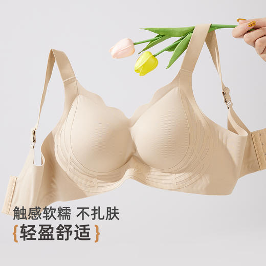 雅黛俪内衣女塑形提拉调整型文胸大胸显小收副乳无痕美背大码胸罩 商品图4