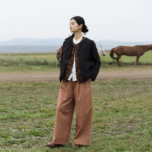 特绽放713朵/暖芯菱格羽绒服·90白鹅绒双面穿轻薄短款羽绒服新款 商品图2