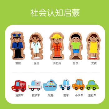 Hape(德国)宝宝积木拼搭玩具125粒城市情景积木男女孩元旦礼物E8029 商品图7