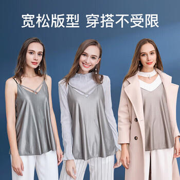 婧麒（JOYNCLEON）防辐射服孕妇装内穿防辐射衣服吊带银纤维防护服 银色XXL Jy0961 商品图2