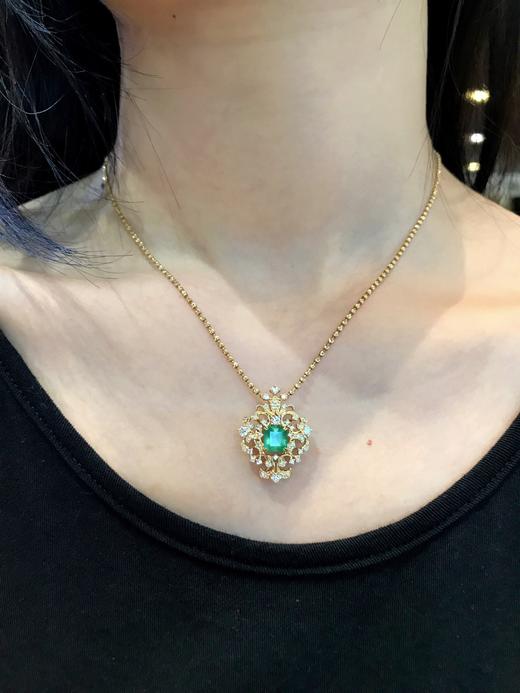 1.14ct刻面祖母绿吊坠 商品图4