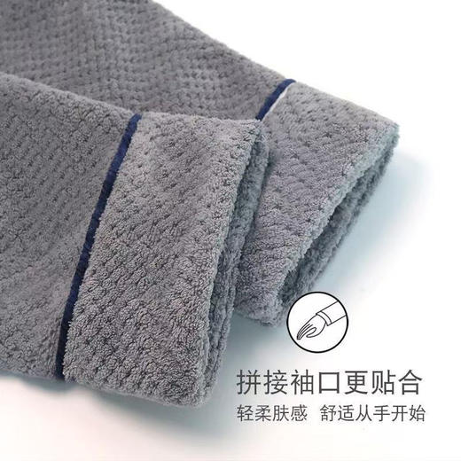 秋冬季浴袍 男女珊瑚绒加厚睡衣 情侣加长款大码浴衣 舒适睡袍保暖晨袍 商品图2