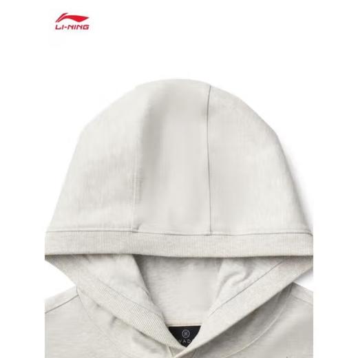 李宁男子2025秋季套头印花连帽运动上衣健身卫衣AWDV259-3 商品图2