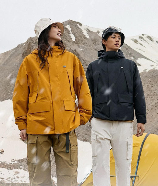 【10月22日 下午15:30 秒杀】小树 情侣款工装夹棉 硬壳冲锋衣夹克 最大穿到210斤没问题哈 商品图2