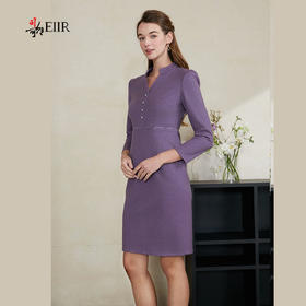 司歌弹力针织小A裙显瘦秋冬连衣裙长袖EA901377X