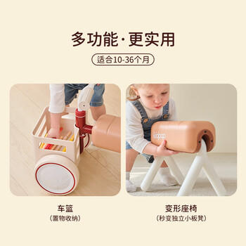 kidpop儿童平衡车1-3岁宝宝滑步车四轮滑行车学步车玩具周岁礼物 森林绿 商品图3