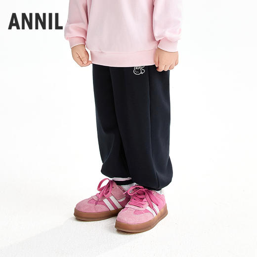 【实体店同款】女童全腰针织夹裤冬季新款安奈儿童装XG546011 商品图0