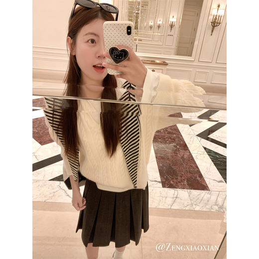 <曾小咸推荐>2.23现货秒杀 ！微信超特价！2色韩系翻领毛衣 日常159.99 立减70 秒杀89.99！！ 商品图2