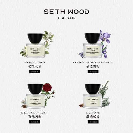 SETH WOOD塞斯伍德 记忆唤醒系列香水 法国原装进口 4种香型 50ml/瓶 商品图3
