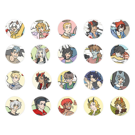 《非人哉官方店》万圣街漫画千话系列马口铁徽章盲盒动漫周边吧唧胸针 商品图4