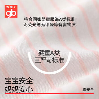 gb女孩内裤 女童5A抗菌纯棉三角内裤A类 宝宝底裤3条装-粉红 商品图6