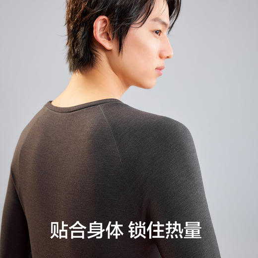 【双面磨绒】【L-3XL】【有棵树】热暖绒科技运动男士针织打底衫 商品图5