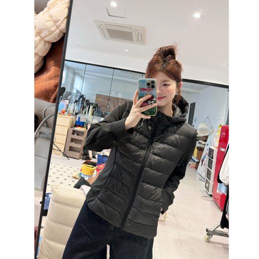 25AW上新【现货折上95折】 蕾蕾同款【排骨王】假两件连帽收腰保暖排骨羽绒外套 商品图2