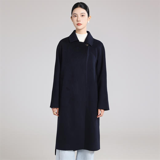【清河羊毛羊绒专场】鹿展LZ806女士羊绒大衣30%山羊绒 70%羊毛 商品图2