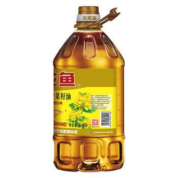 金龙鱼 食用油【保真菜籽油】非转基因 特香低芥酸菜籽油6.18L 商品图3