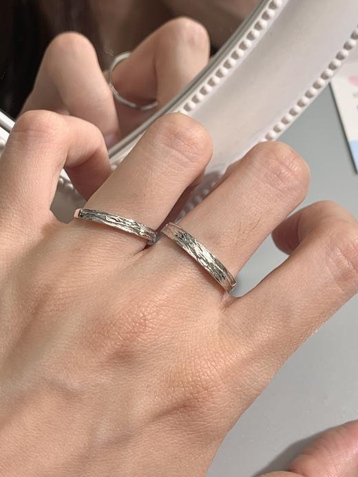 卡蒂罗KADER 时光之森情侣对戒 轻奢不规则纹理独特小众设计可调节一对 高级浪漫约会日常简约百搭通勤 商品图6