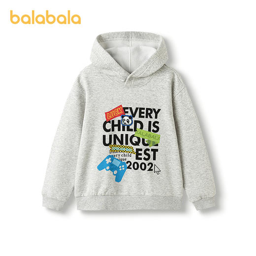 【商场同款】巴拉巴拉童装男童卫衣儿童2025新款冬装加绒休闲上衣 商品图4