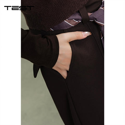冬上新轻松打造慵懒知性风垂感阔腿休闲裤3254041 商品图3