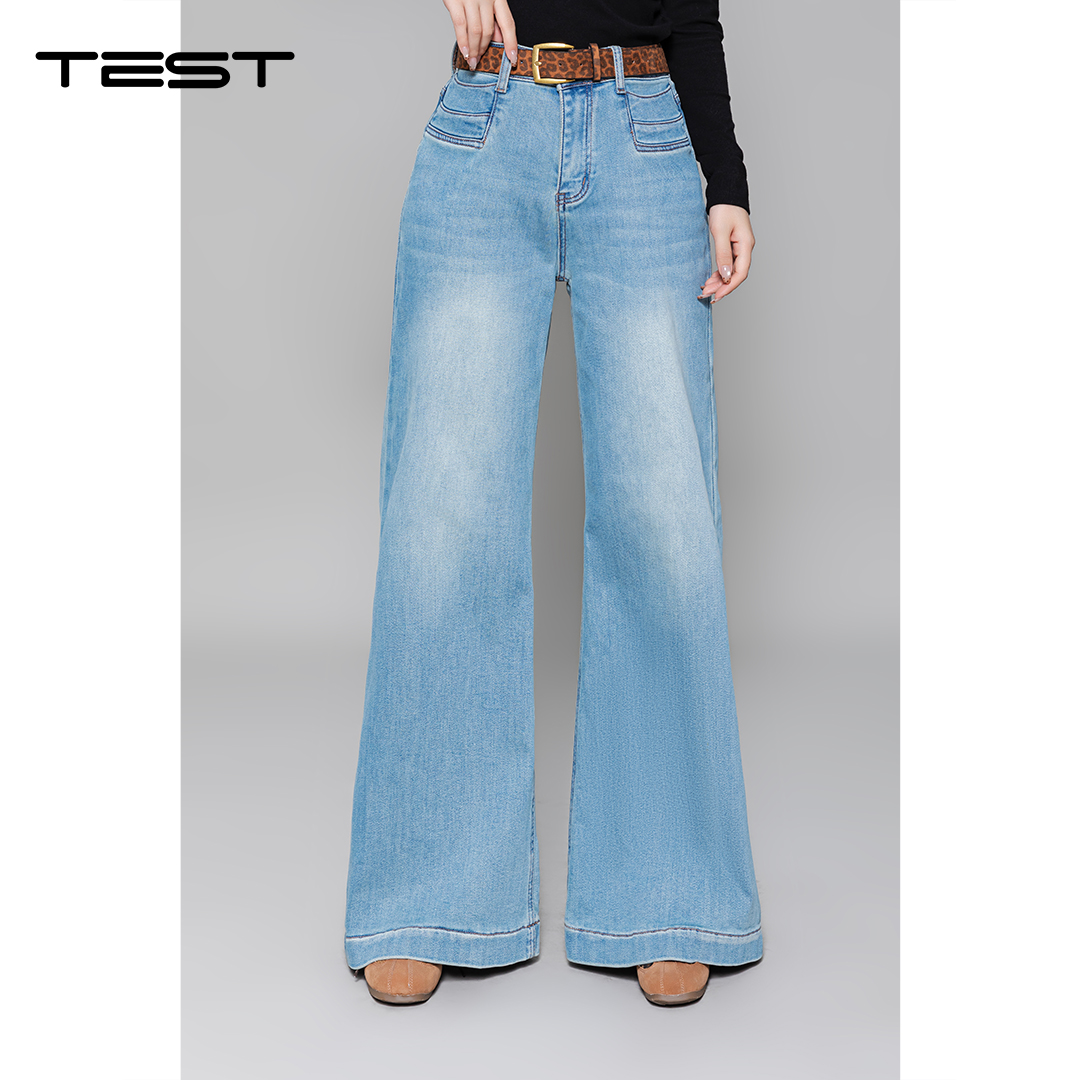 冬上新时尚吸睛宽松垂感十足轻松打造摩登复古感牛仔裤3254015