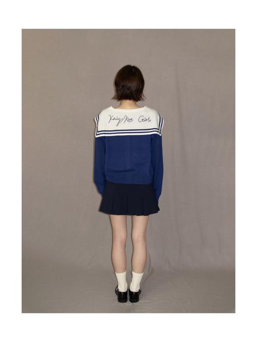 Kaiy Xiao 航海魔法师系列  海军领羊绒衫 商品图1