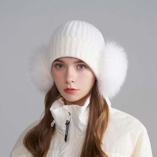 卡蒙高级感耳包针织帽2025新款秋冬护耳保暖针织帽KM-9699 商品图5