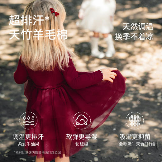 【宝宝服饰】嫚熙童装儿童连衣裙2025新款秋季女童公主裙宝宝周岁礼服网纱裙子 商品图1