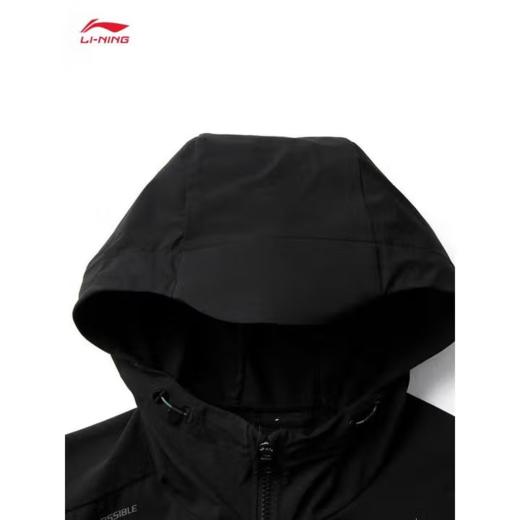 李宁男子2025春秋休闲连帽运动夹克外套AFDV675-6 商品图2