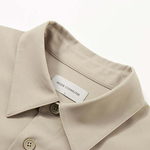 MODE COMMUTER秋季翻领长袖衬衫简约时尚通勤MCE103005C 商品图2