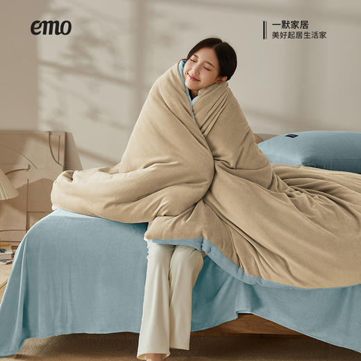 优选丨【一默】双拼牛奶绒四件套 商品图5