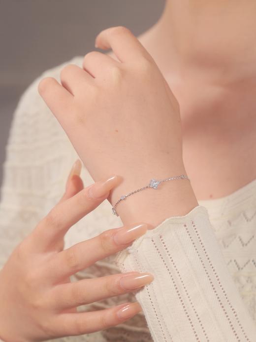 卡蒂罗KADER  四叶草手链 法式浪漫925银小众设计简约高级感森系小清新精致气质拼接链 幸运满怀#好运 商品图5